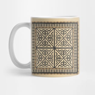 Siberian tribal pattern with plant elements Mug